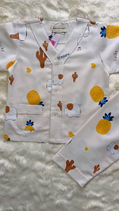 Baju Tidur Anak Perempuan Katun Premium 1-10 Tahun Variasi Kerah & Tanpa Kerah