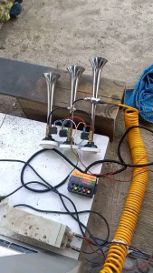 Klakson Maroo Modul Basari 25 Nada Satu Set 12V & 24V Universal