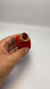 แหวนทอง 18k พลอยทับทิม พลอยมรกตสีเขียวสีเขียว พลอยบุษราคัม ช่วยเสริมพลังอำนาจ วาสนา ความสำเร็จ ร่ำรวยเงินทอง