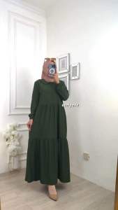 Eurigo - Emily Midi Dress / Gamis Wanita Knit Busui / 576-7569