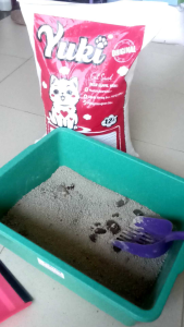 6/12 Liter Pasir Kucing Gumpal Wangi YUKI Cat Litter Penghilang Bau Kandang-BEST CAT LITTER