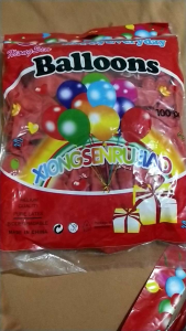 100 PC BALON MERAH PUTIH LATEX DIRGAHAYU RI 17 AGUSTUS