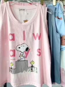 (40-60kg) °Thun Tăm TEDDY° Set đồ bộ Đùi Cổ tròn Sát nách Bộ ngủ mặc nhà mềm mát Thiết Kế in 5D Đẹp Xinh Dễ thương Trẻ trung