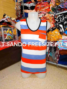 Sando Stripe with Pocket: Casual Footwear for Men Fit to XL