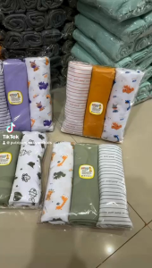 Bedong bayi motif/polos by.putripanji baby and kids(3pcs) 110x90cm