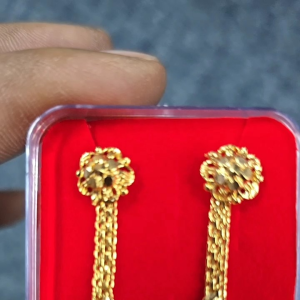 FANCY GOLD PLATE EARRING