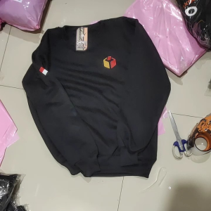 JAKET SWEATER BAWASLU 2024 / JAKET PEMILU 2024 / JAKET SWEATER CUSTOM SABLON / JAKET MURAH