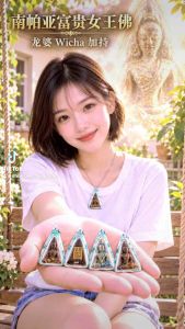 [Phra Nang Phaya "Queen of Wealth" Buddha | Blessed by Luang Pho Wicha] 👑🔥Thailand Amulet