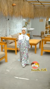 New Clara Gamis Lebaran Anak Perempuan Motif Bunga Rayon Kids Free Jilbab Rayon By Kinanthi Clothing