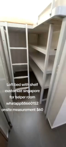 Loft bed customize for helper room singapore/store room/bomb shelter /helper room