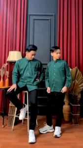 Baju Koko Haibah Anak Lengan Panjang Untuk Usia 7-15 Tahun Bahan Katun Toyobo