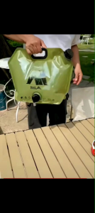 Outdoor portable water bag户外便携式水袋可折叠带水龙头大容量塑料手提旅游露营车载储水袋