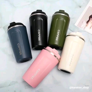 Termos Kopi Travel Anti Tumpah dengan Tutup-Cangkir / Mug Es Kopi Teh Bir /Thermos Coffee ^^