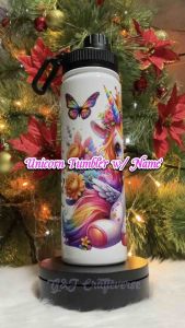 Unicorn Tumbler with Free Name Print