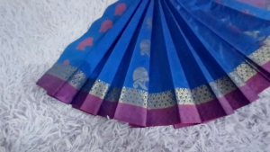 Kanchipuram cotton saree readystock