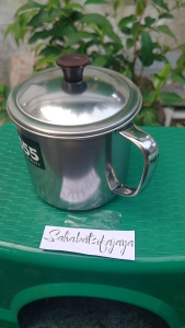 gambar asli cangkir stenlis/CANGKIR TEH BAHAN STENLIS/MUK STENLIS TERMURAH