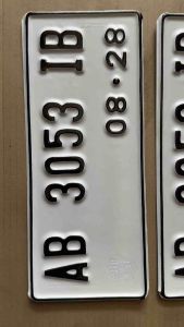 PLAT NOMOR MOTOR STANDART 2PCS (SEPASANG) ADA LOGO KORLANTASPOLRI NYA PROSES CEPAT