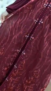 New Collection Dress Wanita Novia Bordir Bahan Ceruty Babydoll / Baju Gamis Lebaran Terbaru 2025 / Gamis Pesta Mewah Elegan
