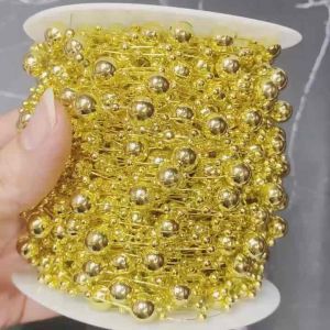 60m Dây hạt bẹt Ống 8+3mm Trang Trí