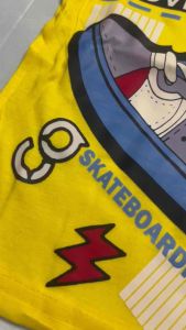 Kaos Baju Anak Sepatu Sneaker Kuning