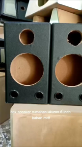 BOX SPEAKER RUMAHAN 6 INCH DAN 65 INCH TERDAPAT LUBANG TWETER DAN 2 PCS LUBANG UDARA HARGA SATUAN SANGAT MURAH