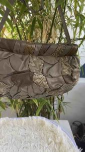 Túi 2hand đeo vai đeo chéo da thật dập vân rắn ghép của Nhật  -T675