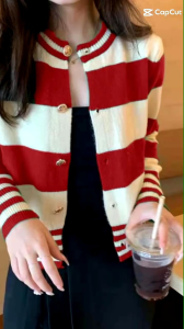 TM 2400 Jacket Domonina striped knit import
