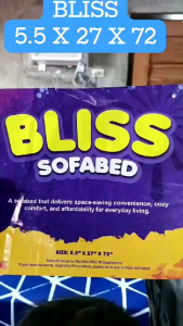 BLISS Sofabed BEDSHEET 5.5X27X72 pahiga style (PLEASE READ)