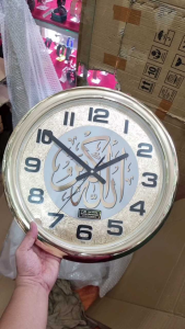 Jam dinding classy mewah gold jumbo 40cm
