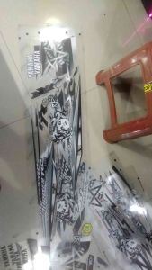 COD STICKER STRIPING TRANSPARAN YAMAHA FINO KARBU MOTIF MEDUSA BAHAN MAXDECAL VIRAL