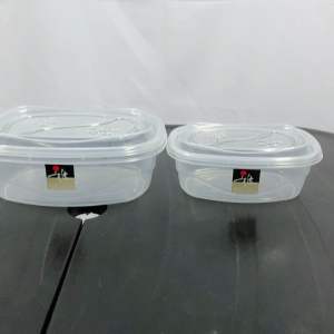Uniglobal (Set of 2) Small & Medium Rectangle Food keeper/ Food Container Dym Series