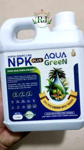 NPK CAIR ZAT PLUS AQUA GREEN PUPUK MAKRO CAIR PUPUK DAUN BUNGA DAN BUAH (1 LITER)