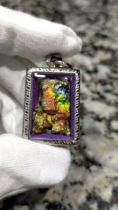 Colorful Leklai Pendant 彩色力泥吊坠 Leklai Amulet 马来西亚力泥 100% Natural Leklai Malaysia