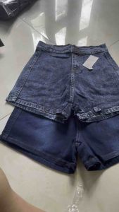 Quần short jean nữ lưng cao chất bò kaki dày dặn dễ phối đồ đi chơi hàn quốc 3 màu đen trắng xanh Quần short đùi jean nữ co dãn cạp cao Quần Jeans Nữ Quần Short Demin Nữ Co Giãn Lưng Cao Xuất Khẩu Cao Cấp