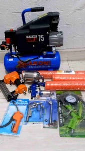 Paket Lengkap  Kompresor Imola 75&Paku Tembak&Spraygun