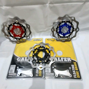Piringan Disc Galfer Uk 260 mm Honda Matic beat vario 125 vario 150 cbs  Floting Almu + breket cnc