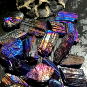 Batu Akik Tormaline Aura Rembow: Bahan & Lempengan