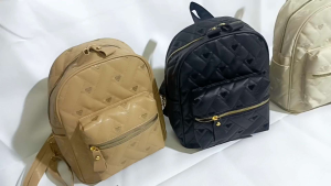 HT// tas ransel wanita korea mini full bordir motif .love02