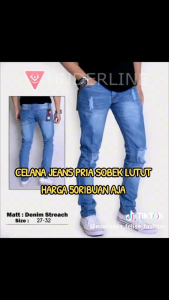 MDL - CELANA PENDEK DENIMJEANS RIPPED SOBEK KOREA SANTAI TERBAIK PENGIRIMAN CEPAT GRATIS ONGKIR