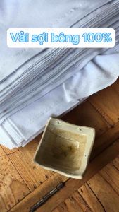 [90cm] vải cotton sợi bông 100% khổ 90cm vải nhuộm tự nhiên hàng bao nhuộm