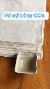 [40cm] Vải cotton sợi bông 100% khổ 40cm vải nhuộm tự nhiên hàng bao nhuộm