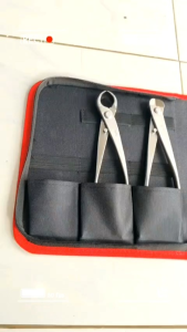 Alat Bonsai Ryuga Stenlis Set 4 Alat BONUS Tas Dompet