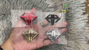 Logo AB kim cương chữ nổi sắc (giá 1 cặp)