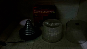 LAMPU ROTARY TRUK 9 FLASH PUTIH 12-24 VOLT