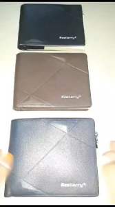 DOMPET UANG PRIA WANITA BIFOLD DENGAN ZIPPER KOIN BAELLERRY D9194 MOTIF MINIMALIS
