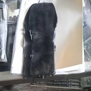 outsol PVC high heels tebal 2 mm hitam