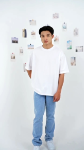 AR Fasshop Kaos Oversize Polos Lengan Pendek Pria Cotton Combed 24s Premium