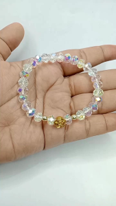 Gelang Kristal Ceko Charm Mawar Gelang Melar Crystal Xuping Bunga
