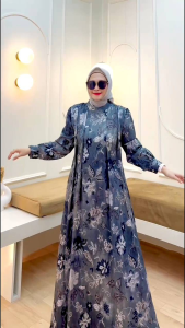 DRESS GAMIS MODE HUSNA TERBARU BY ALODY 100% ASLI REAL FATIMAH YARA GAZIA