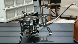 Kompor Gas Lipat Portable + Selang Camping Glamping Kompor Gas Stove 3 Burner